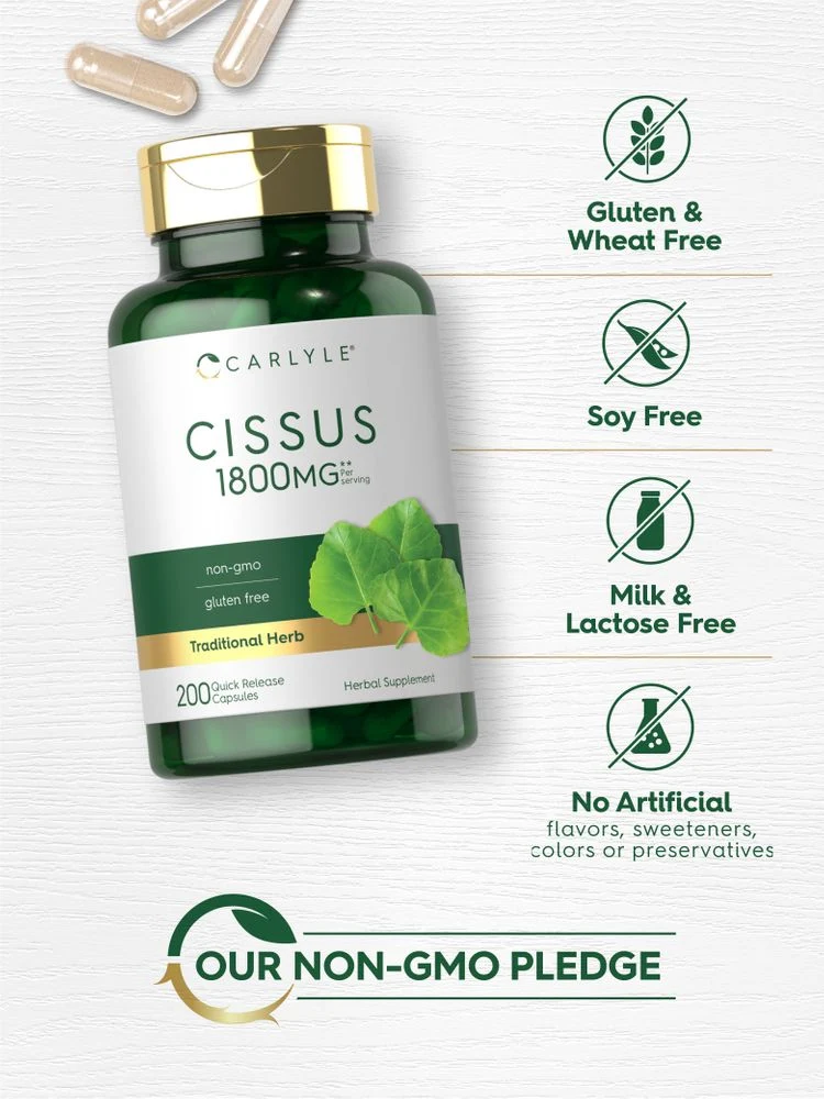 Cissus Quadrangularis | 200 Capsules - Image 4