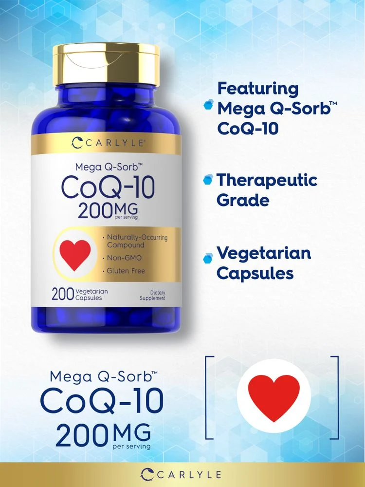 Co Q10 200mg per serving | 200 Capsules - Image 3