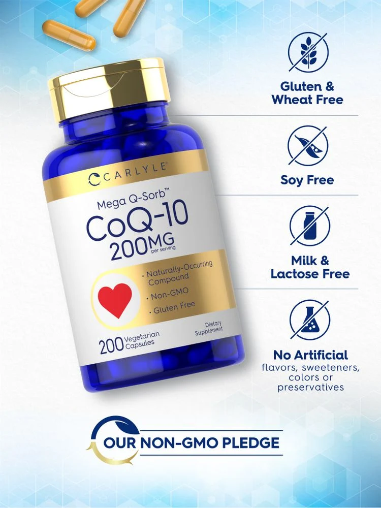 Co Q10 200mg per serving | 200 Capsules - Image 4