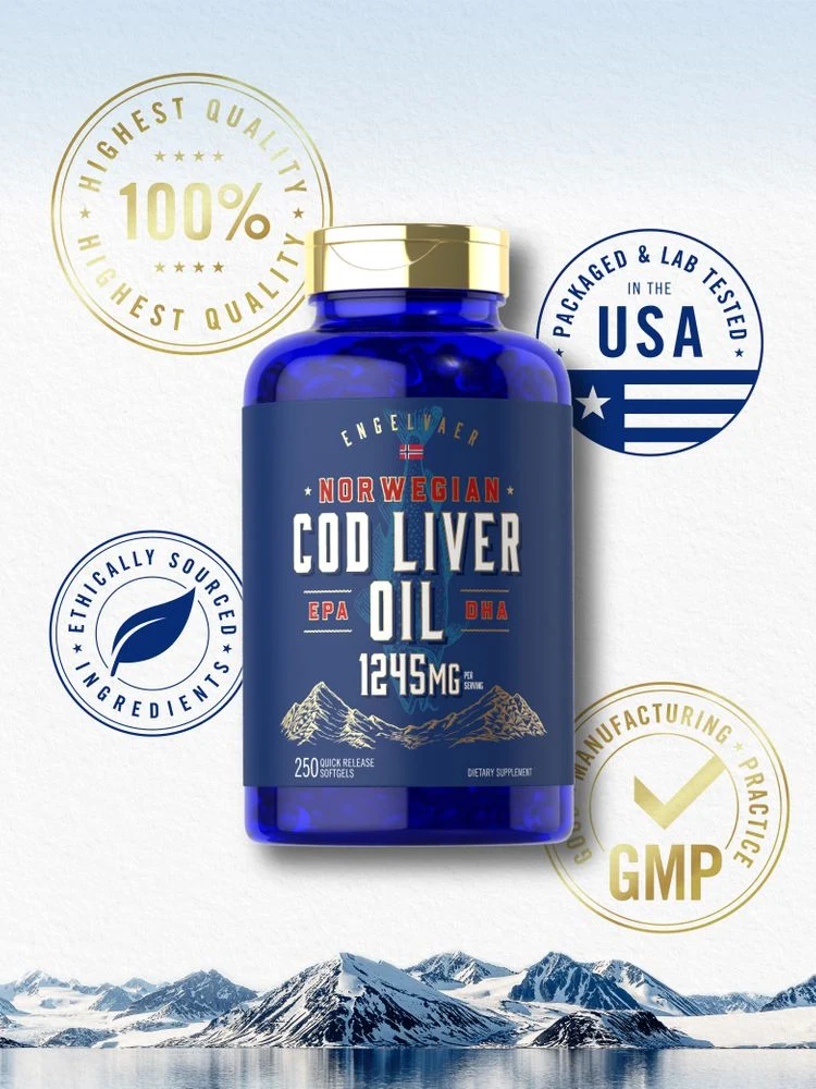 Cod Liver Oil | 250 Softgels - Image 6