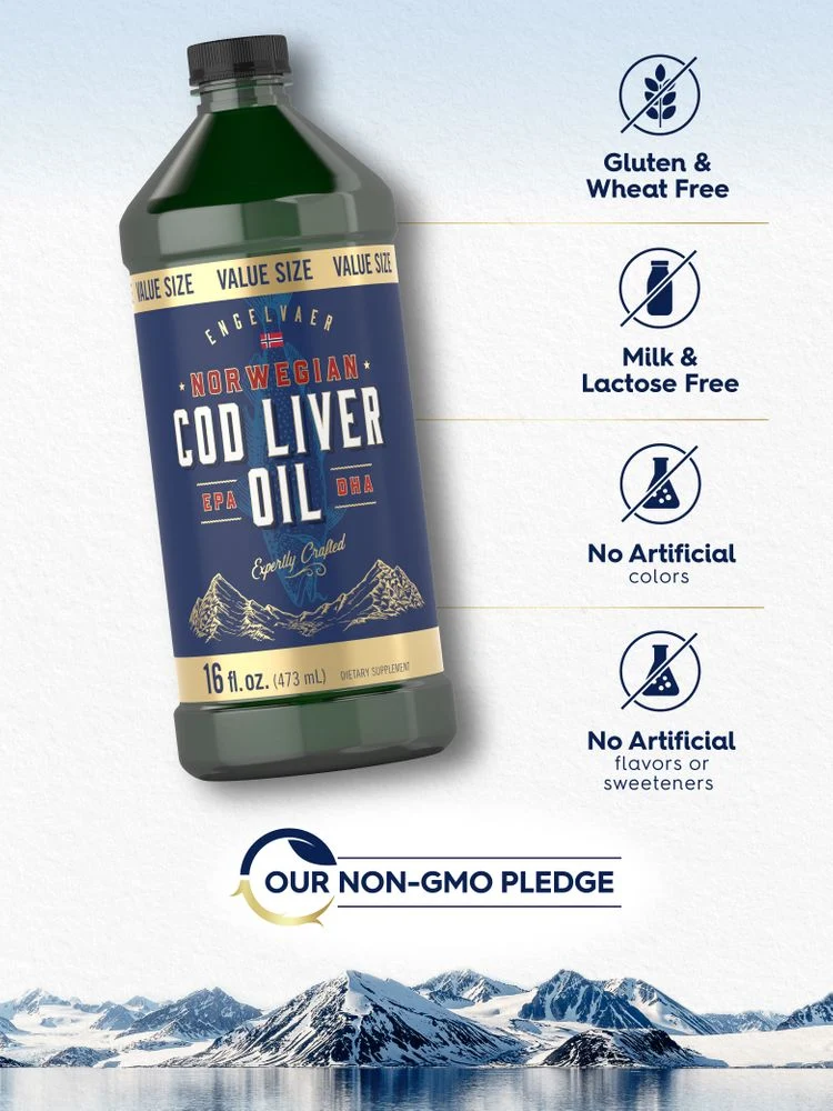Cod Liver Oil Norwegian | 48oz Liquid (Pack of 3) - Image 4