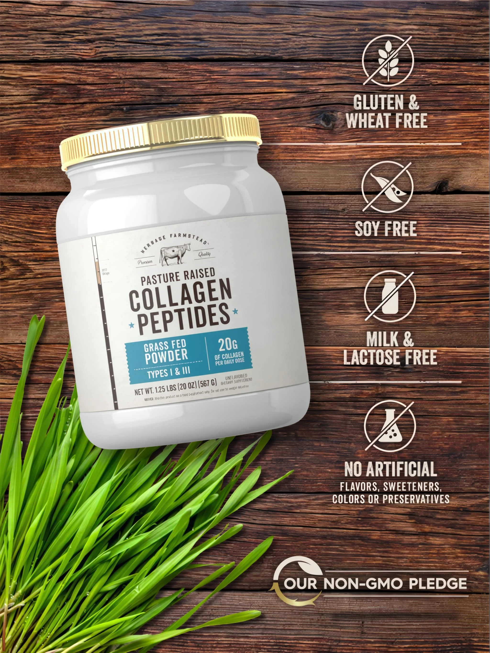 Collagen Peptides Pasture Raised | 20oz Powder - Image 5