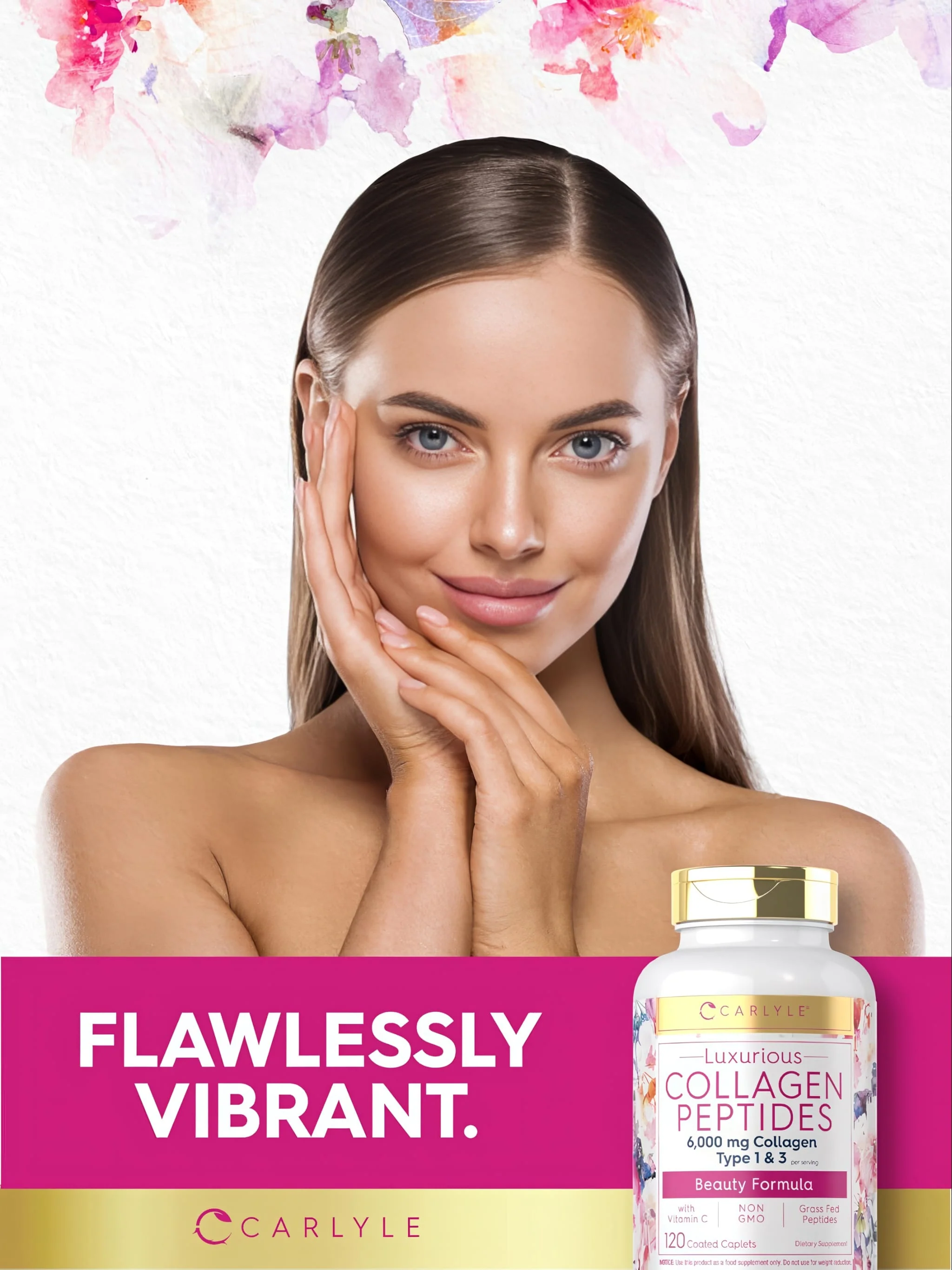 Collagen Peptides with Vitamin C | 120 Caplets - Image 6