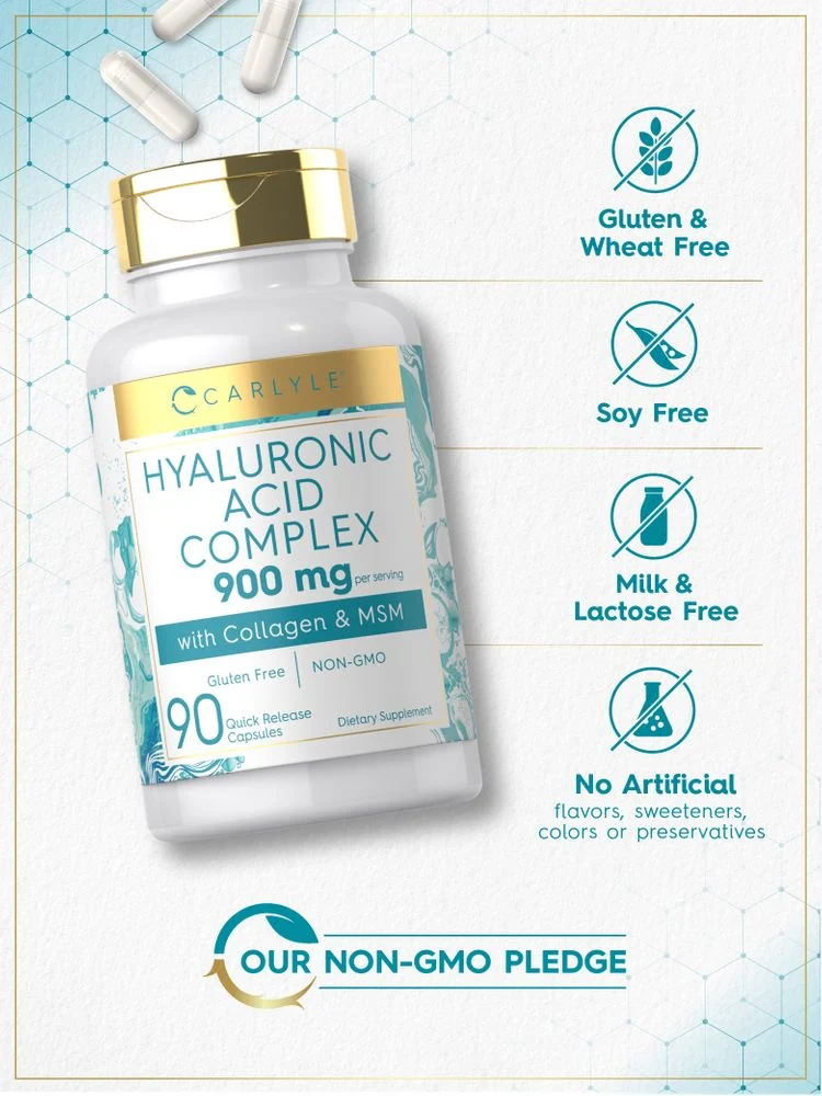 Collagen with Hyaluronic Acid 900mg per serving | 90 Capsules - Image 4