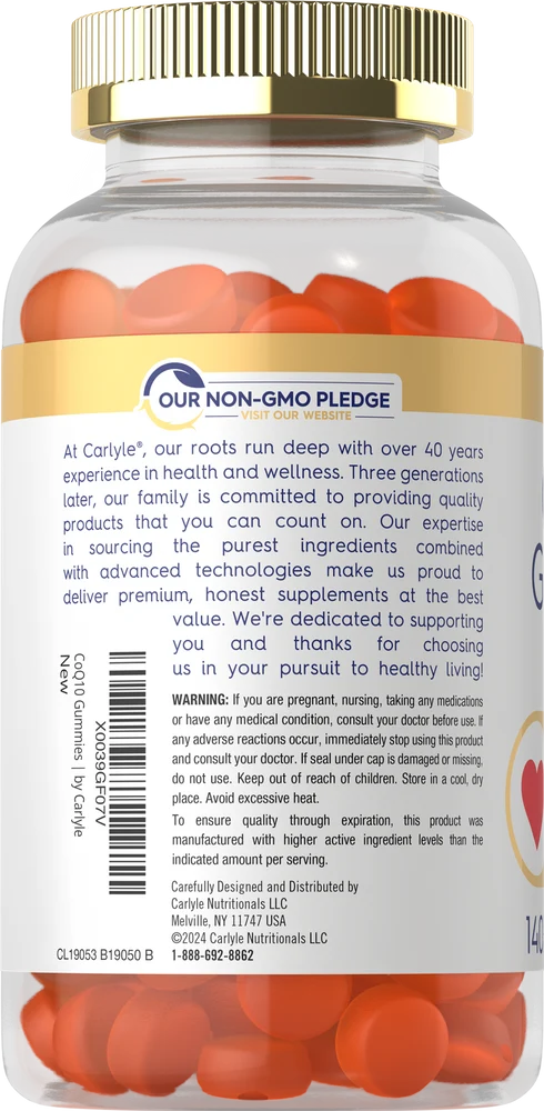 CoQ10 200mg per serving | 140 Gummies - Image 3