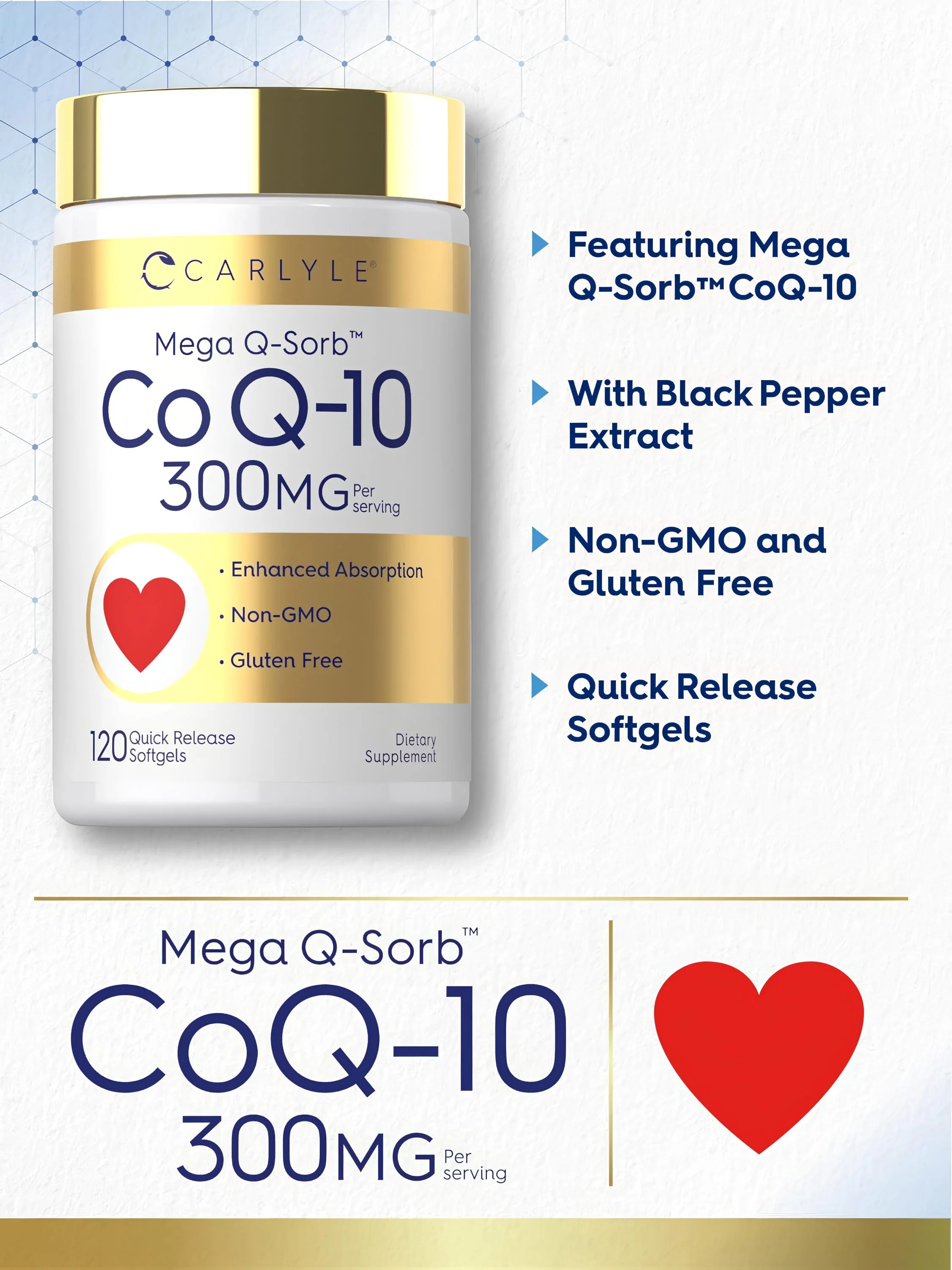 CoQ10 300mg per serving | 120 Softgels - Image 4