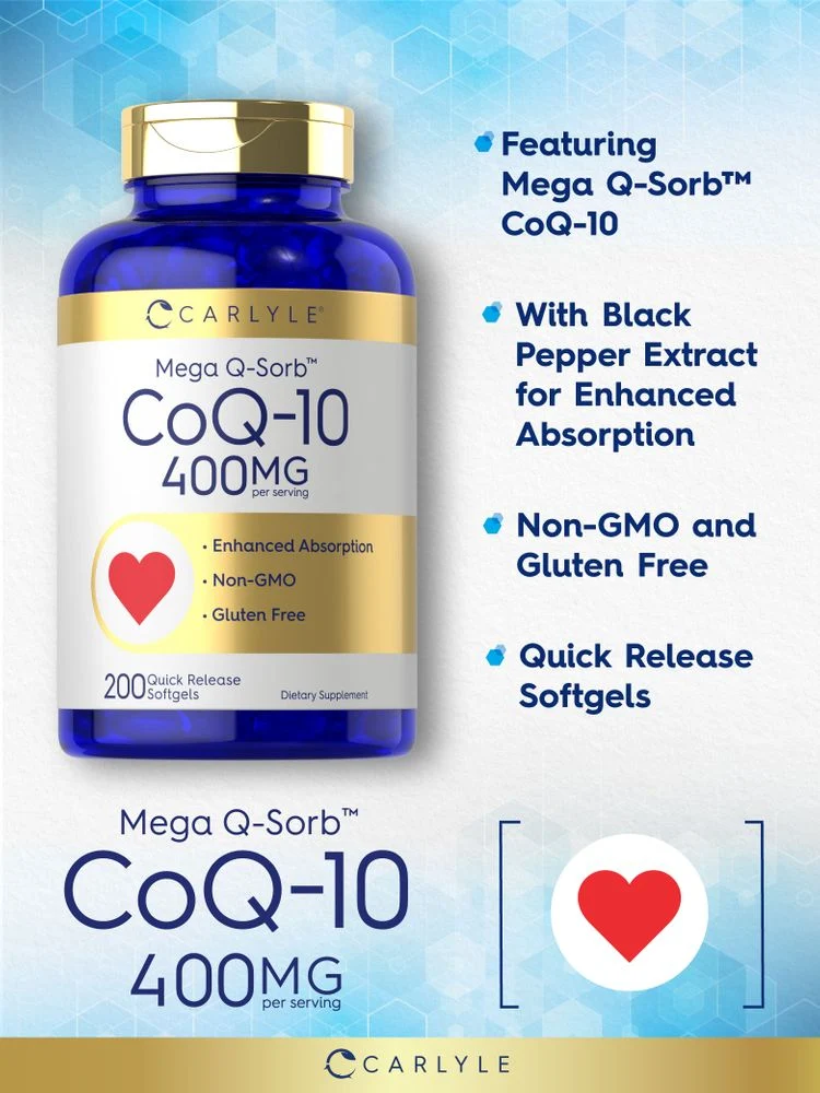 CoQ10 400mg per serving | 200 Softgels - Image 3