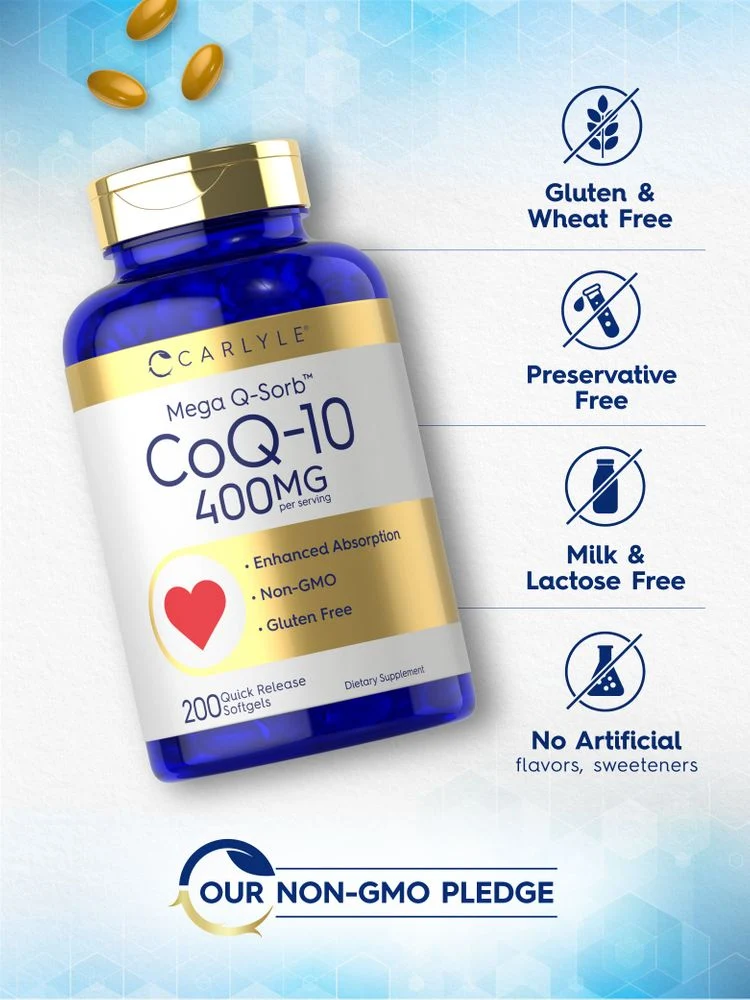 CoQ10 400mg per serving | 200 Softgels - Image 4