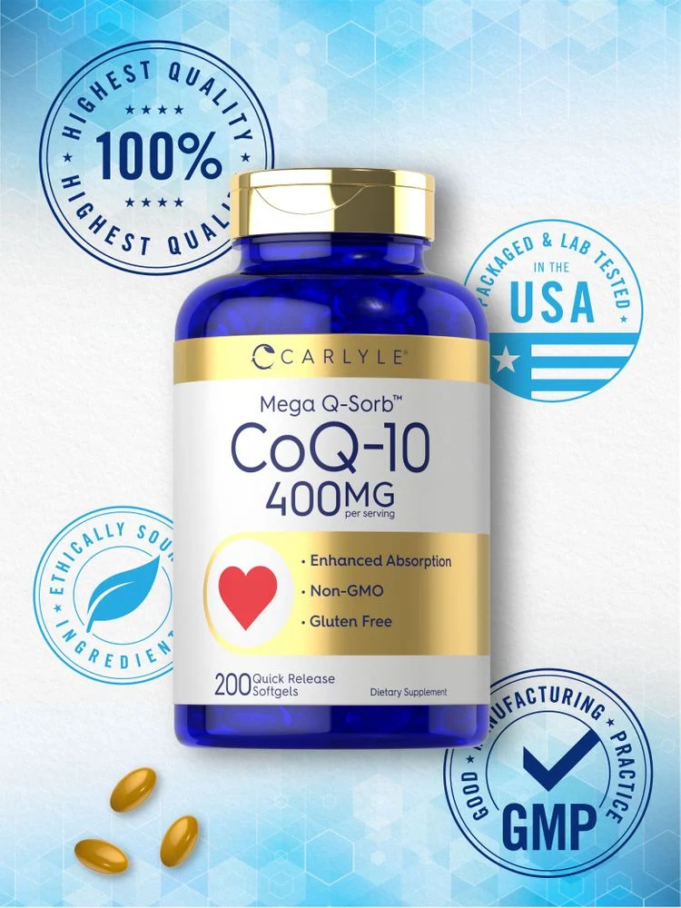CoQ10 400mg per serving | 200 Softgels - Image 5