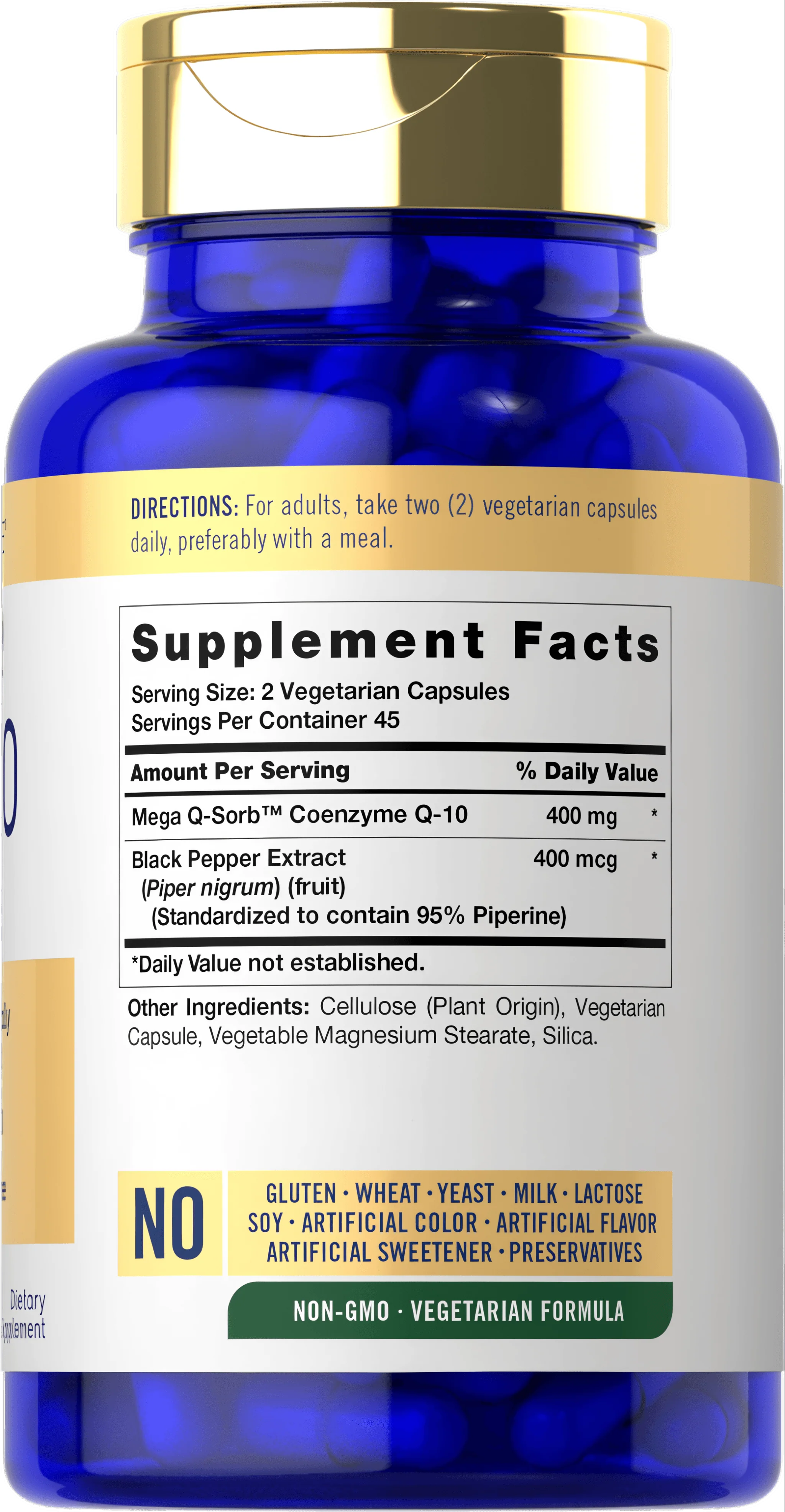 CoQ10 400mg per serving | 90 Capsules - Image 2