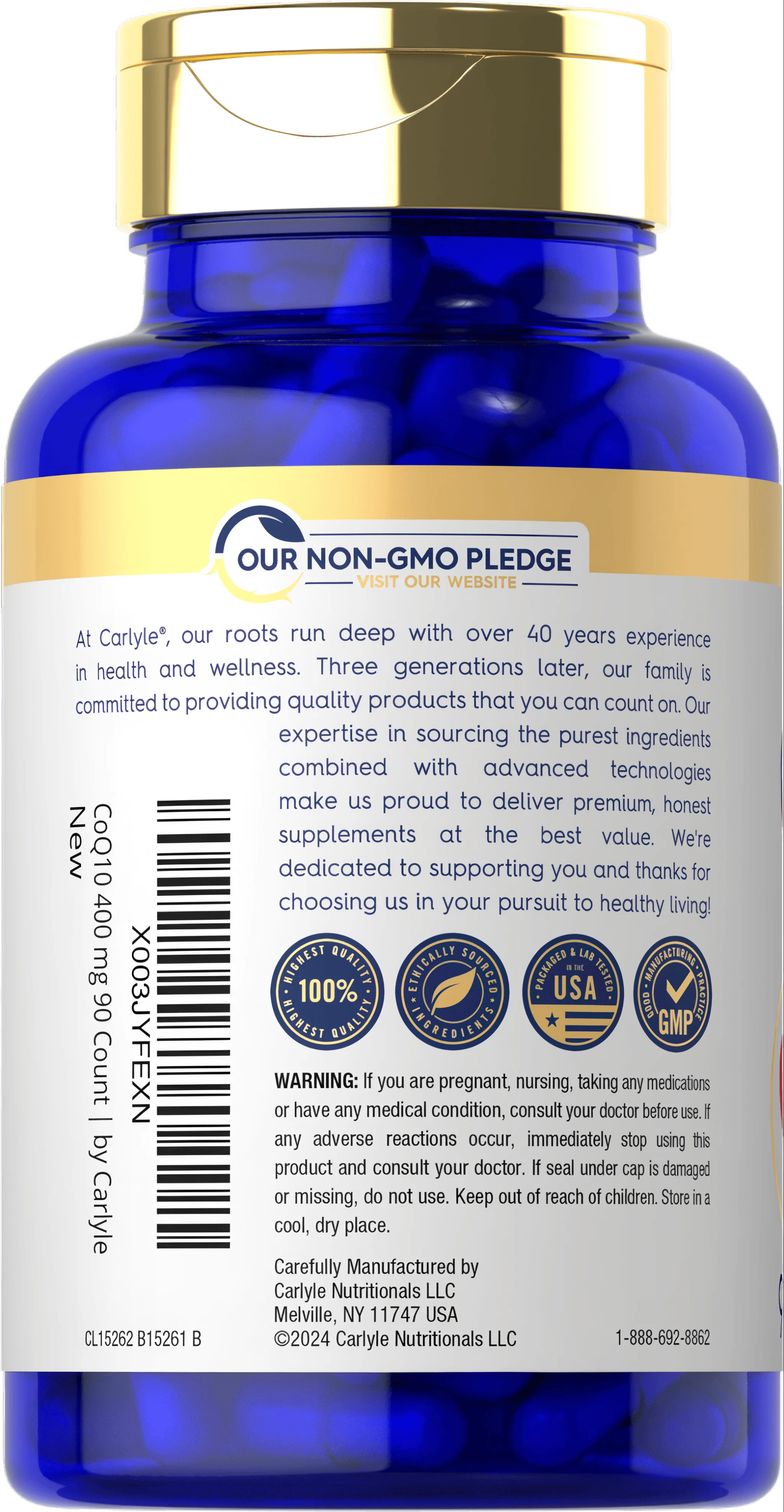 CoQ10 400mg per serving | 90 Capsules - Image 3