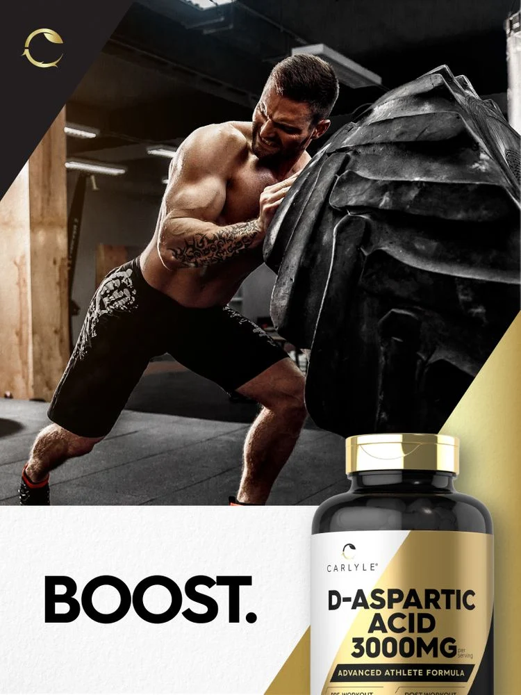 D-Aspartic Acid 3000mg per serving | 180 Capsules - Image 6