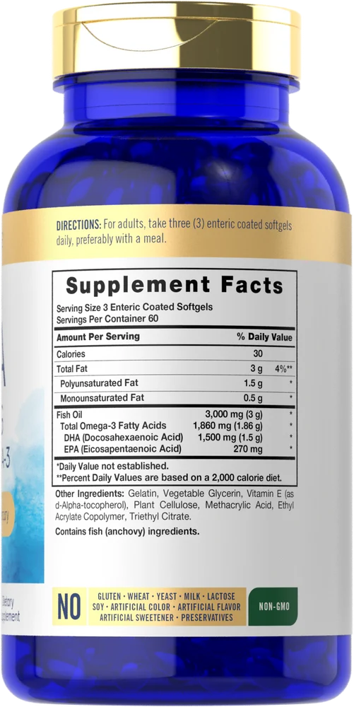 DHA 1500mg per serving | 180 Softgels - Image 2