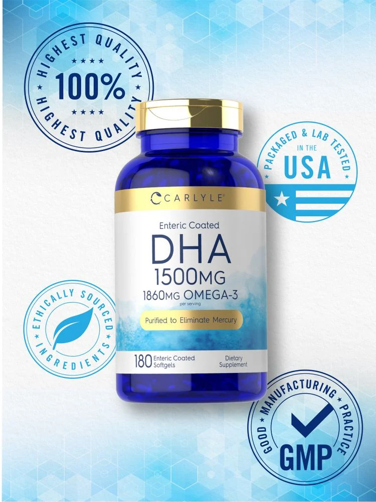 DHA 1500mg per serving | 180 Softgels - Image 6