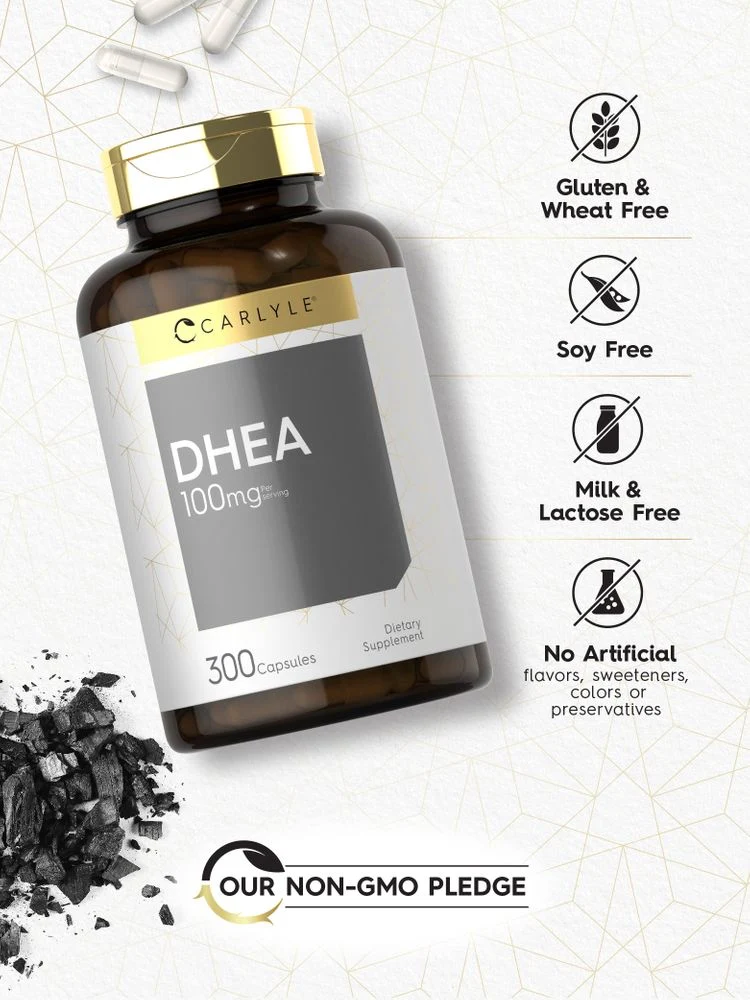 DHEA 100mg per serving | 300 Capsules - Image 4