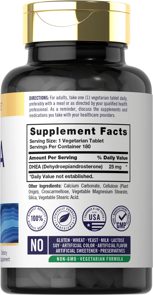 DHEA 25mg | 180 Tablets - Image 2