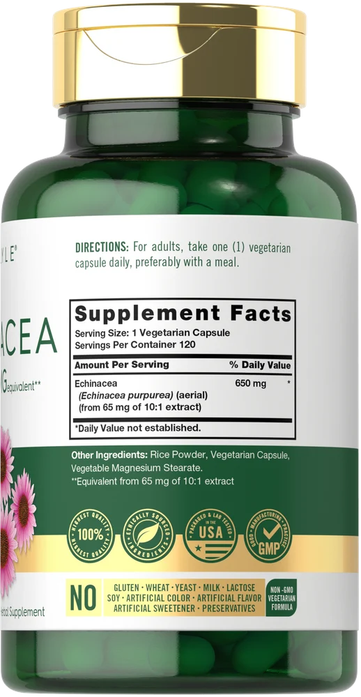 Echinacea | 120 Capsules - Image 2