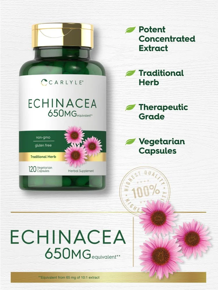 Echinacea | 120 Capsules - Image 4