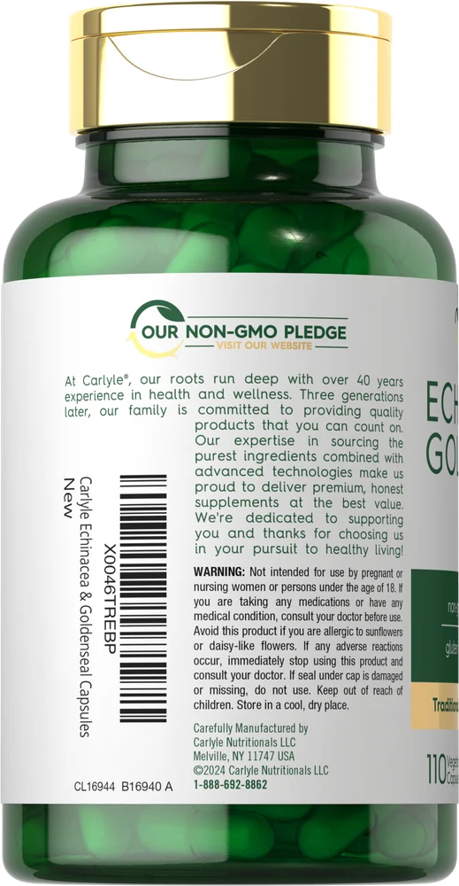 Echinacea Goldenseal | 110 Capsules - Image 3
