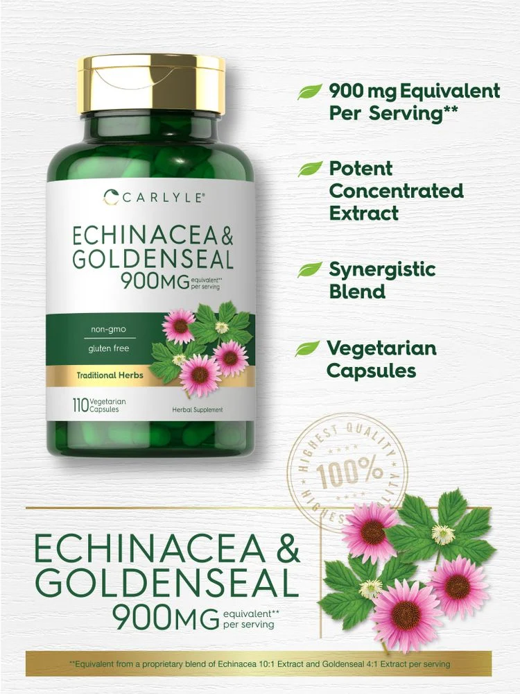 Echinacea Goldenseal | 110 Capsules - Image 4