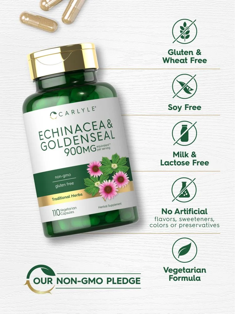 Echinacea Goldenseal | 110 Capsules - Image 5