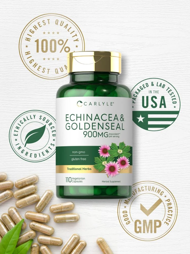 Echinacea Goldenseal | 110 Capsules - Image 6