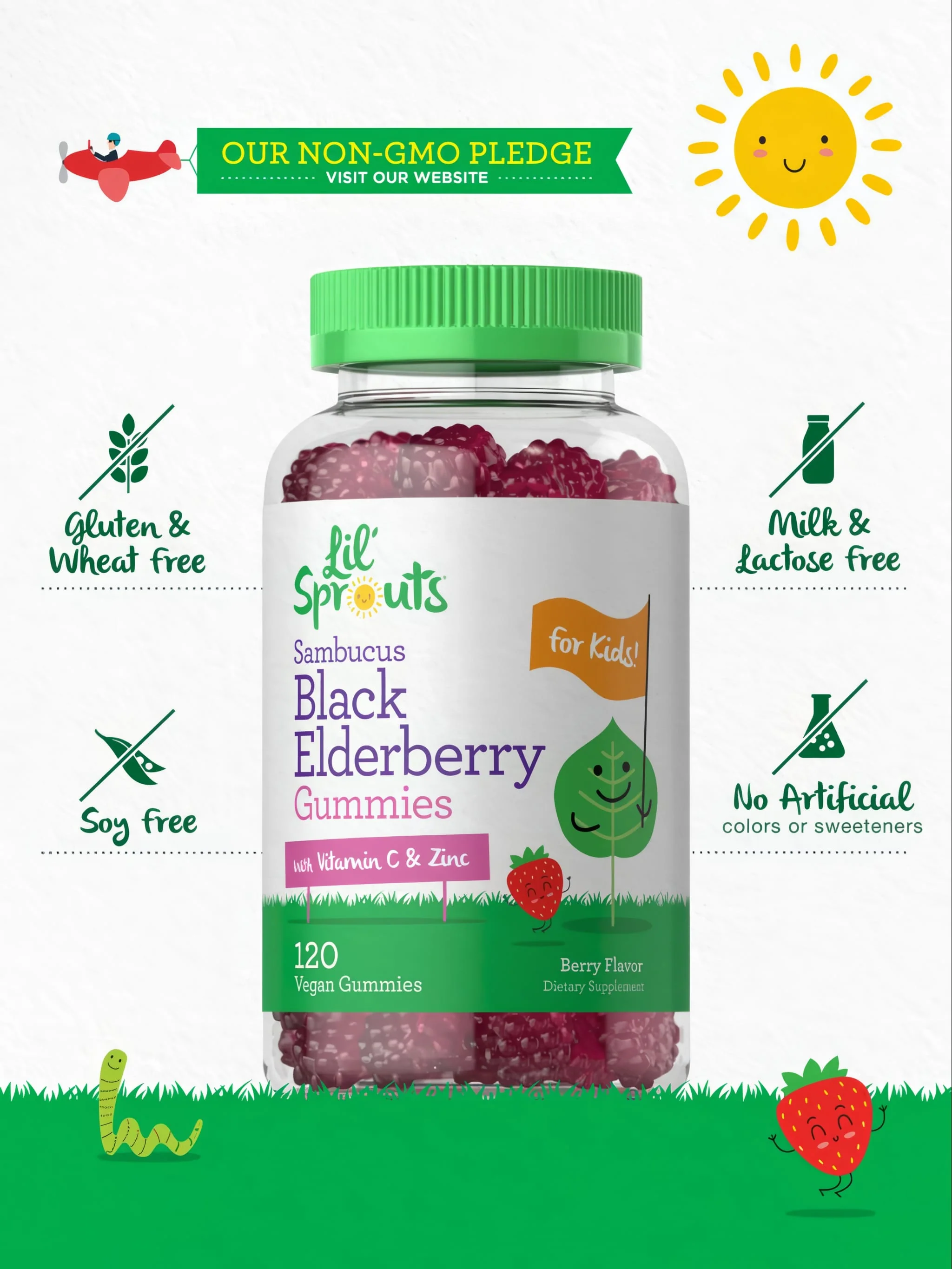 Elderberry Complex for Kids | 120 Gummies - Image 5