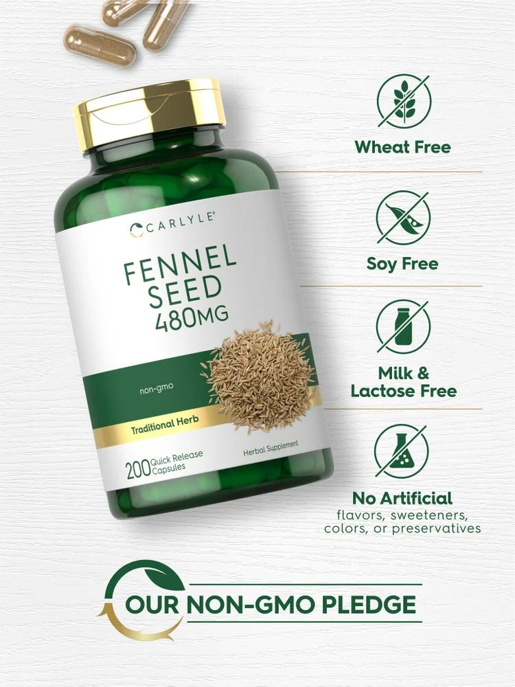 Fennel Seed 480mg | 200 Capsules - Image 4