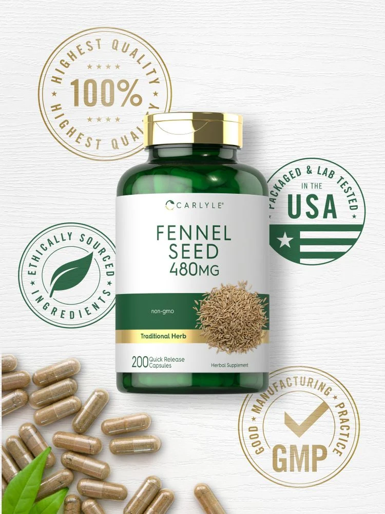 Fennel Seed 480mg | 200 Capsules - Image 5