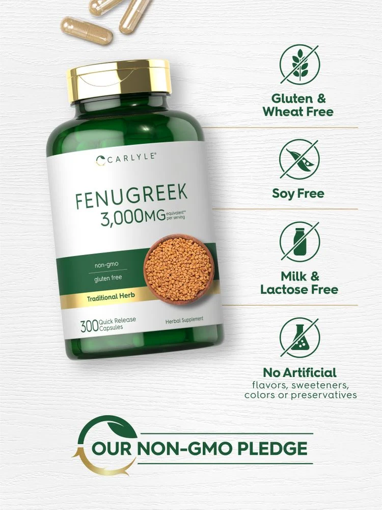 Fenugreek | 300 Capsules - Image 5