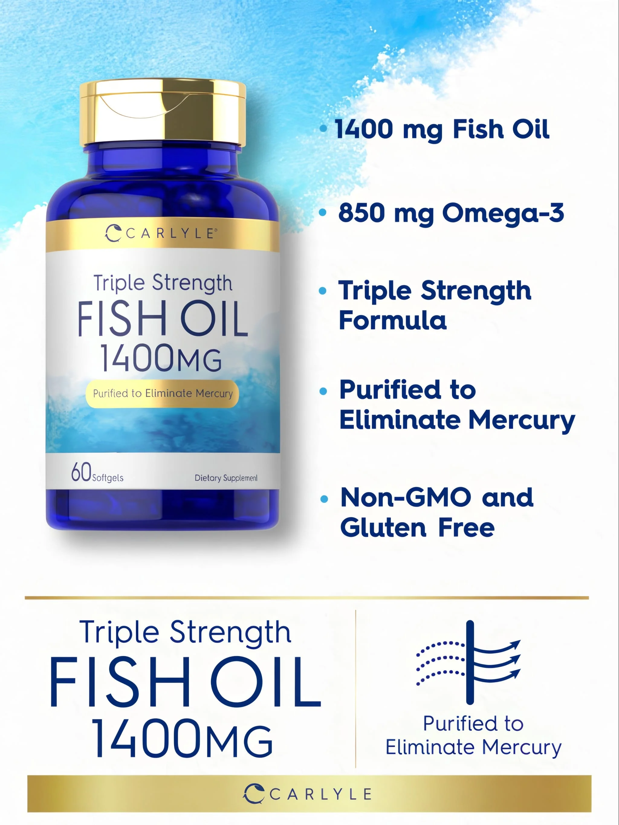 Fish Oil 1400mg | 60 Softgels - Image 4