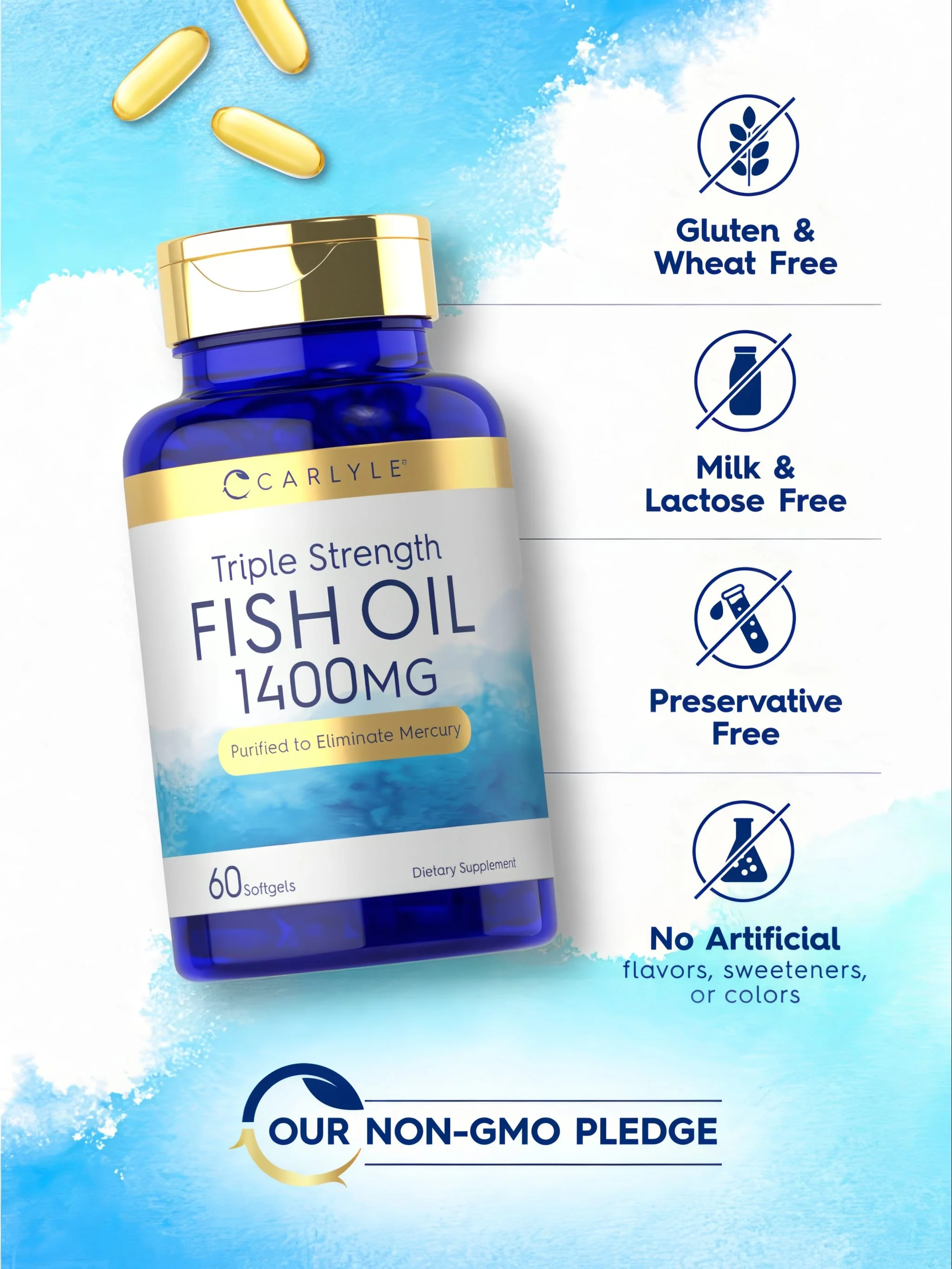 Fish Oil 1400mg | 60 Softgels - Image 5