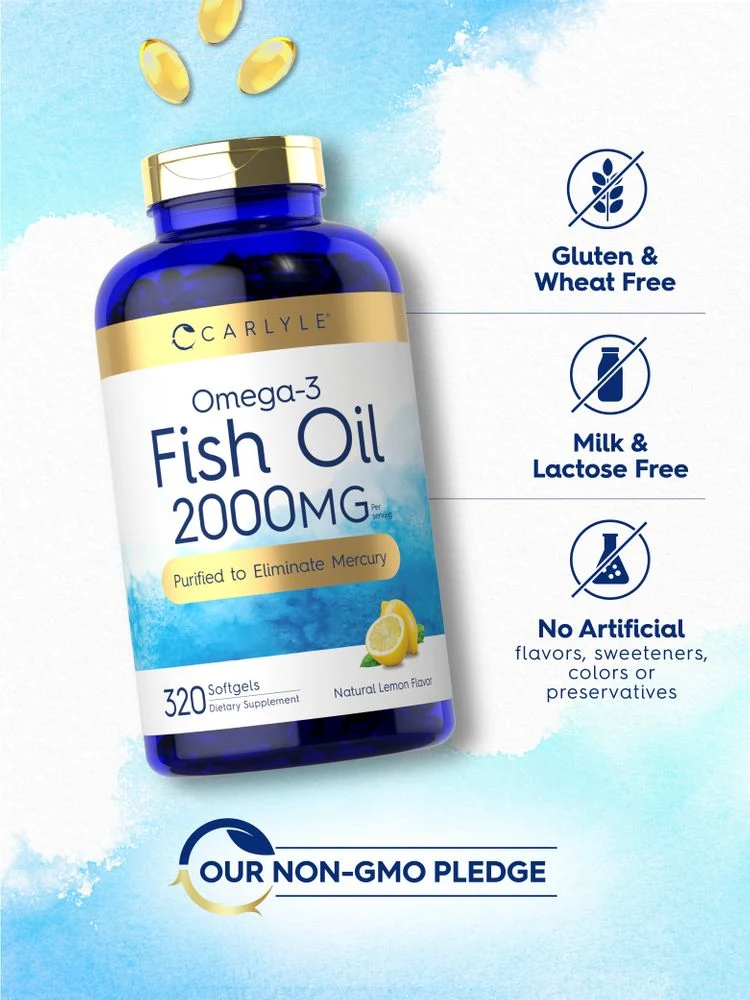 Fish Oil 2000mg per serving | 320 Softgels - Image 4