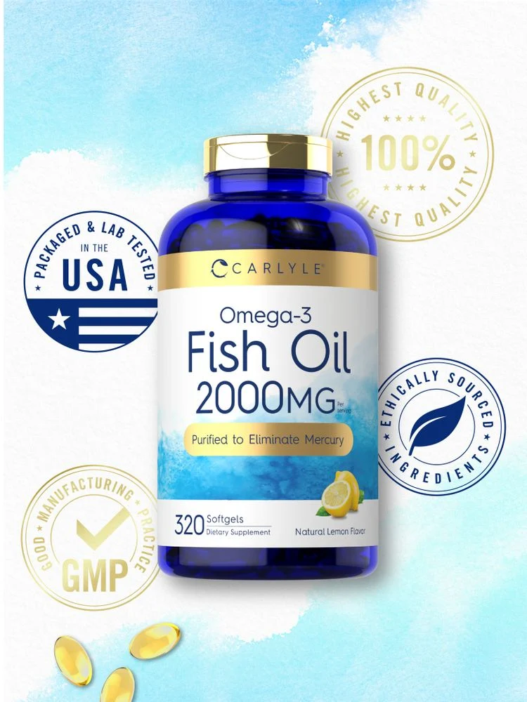 Fish Oil 2000mg per serving | 320 Softgels - Image 5