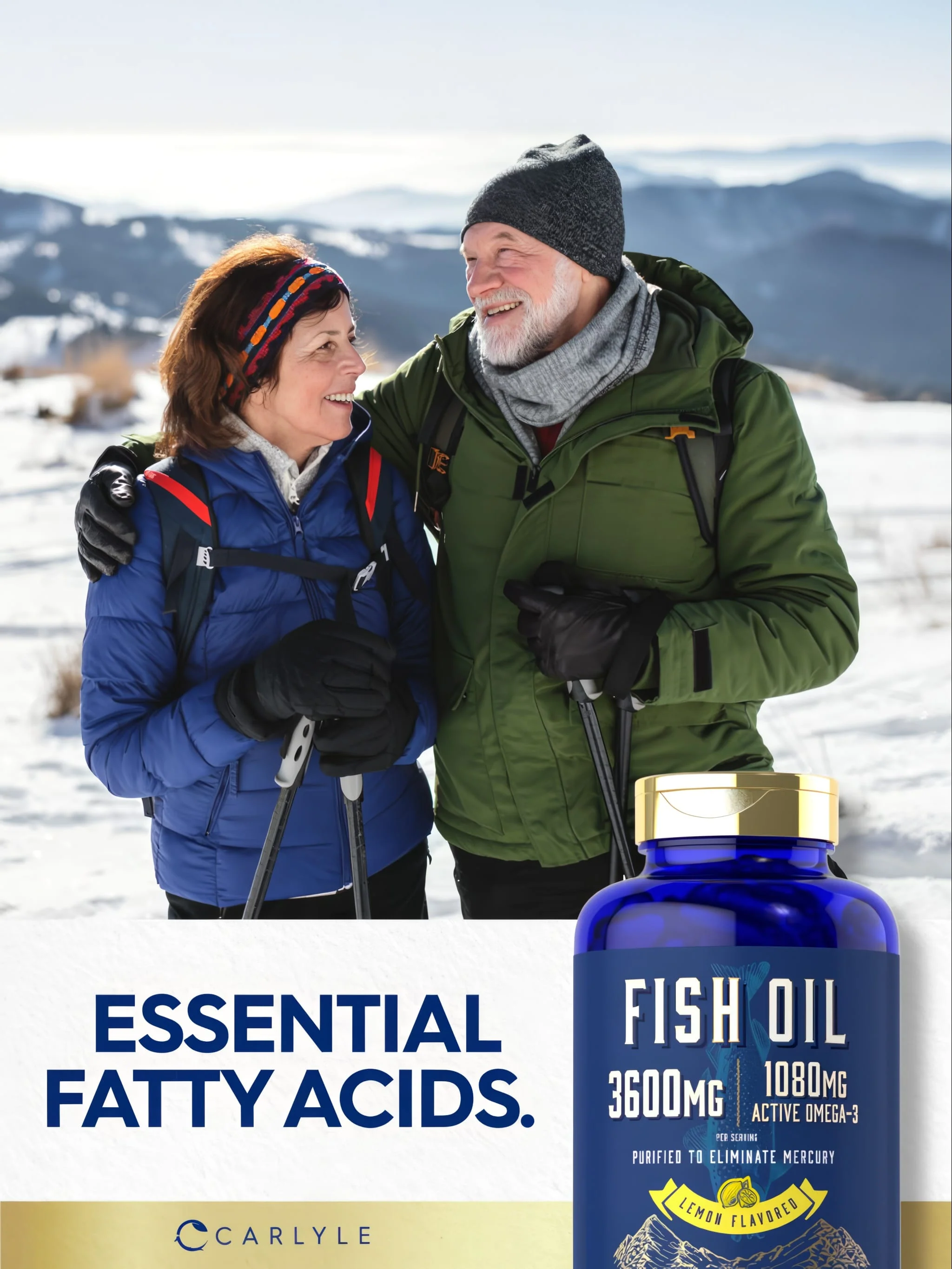 Fish Oil 3600mg with Omega-3 1080mg per serving | 120 Softgels - Image 6