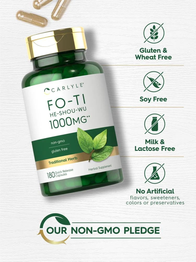 Fo-Ti Root | 180 Capsules - Image 4