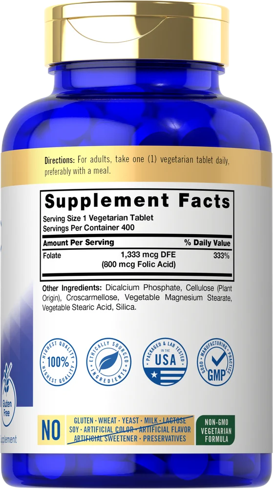Folic Acid 800mcg | 400 Tablets - Image 2