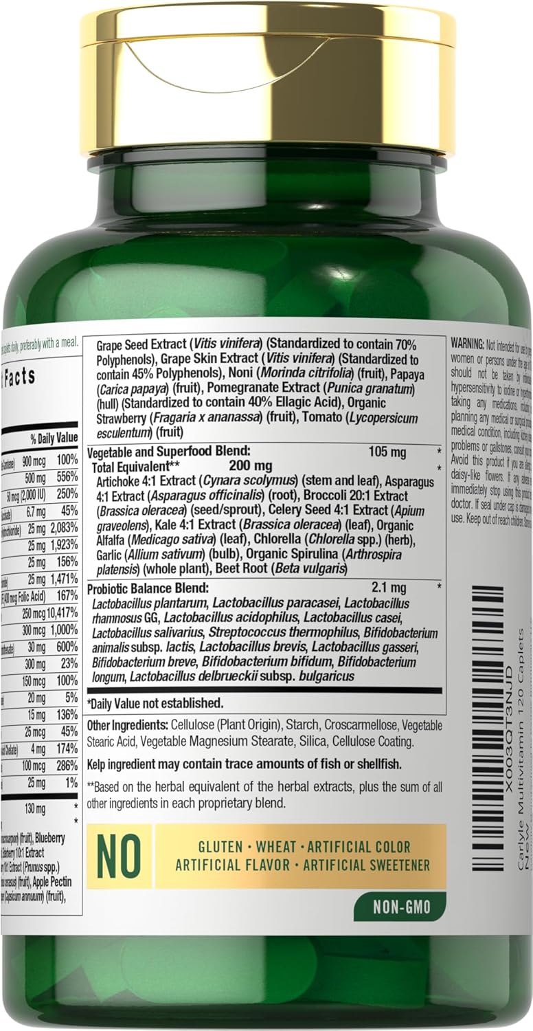 Fruits & Veggies Supplement | 120 Caplets - Image 3