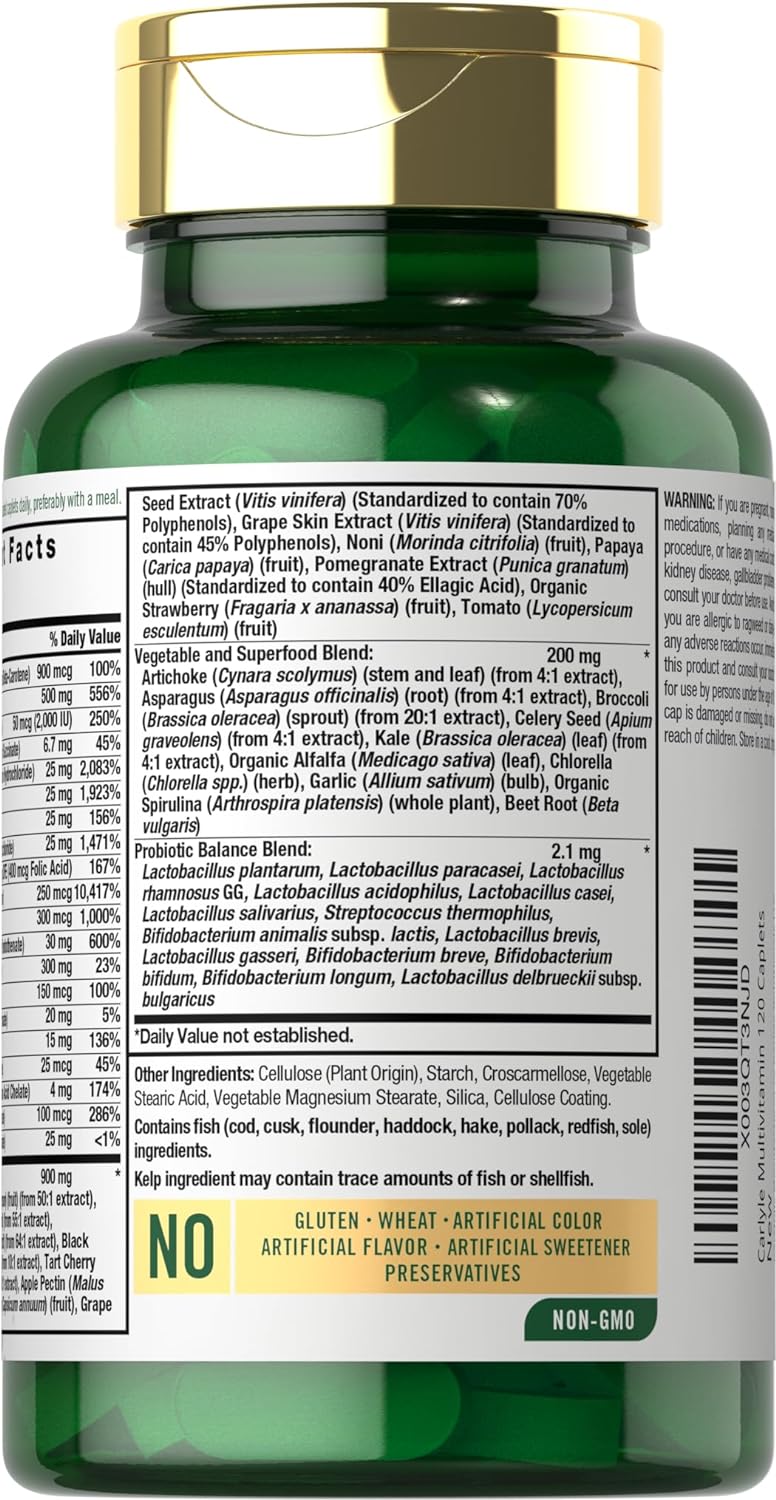 Fruits & Veggies Supplement | 120 Caplets - Image 8