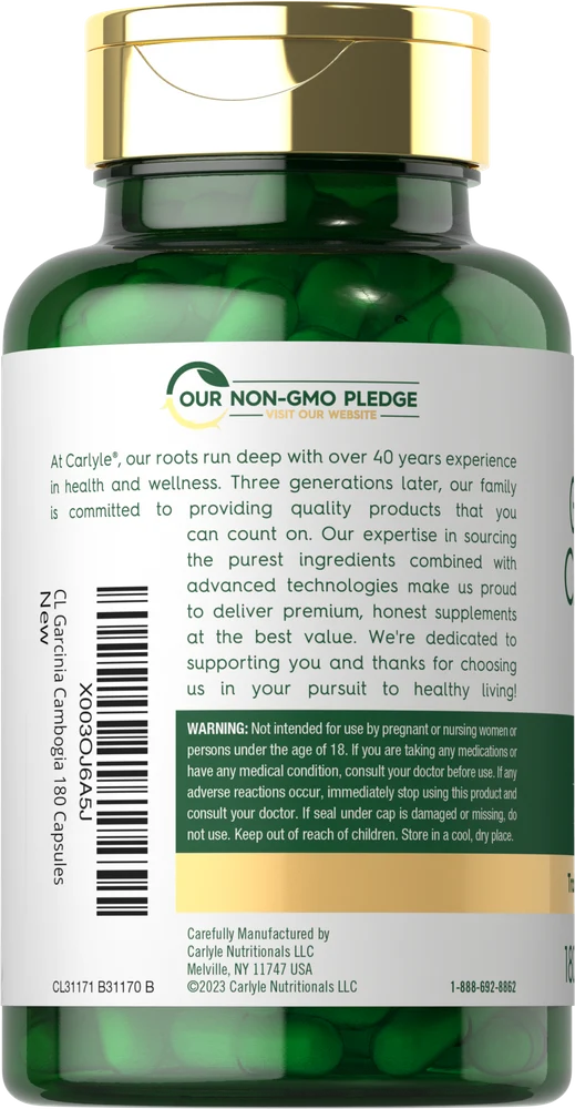 Garcinia Cambogia | 180 Capsules - Image 3
