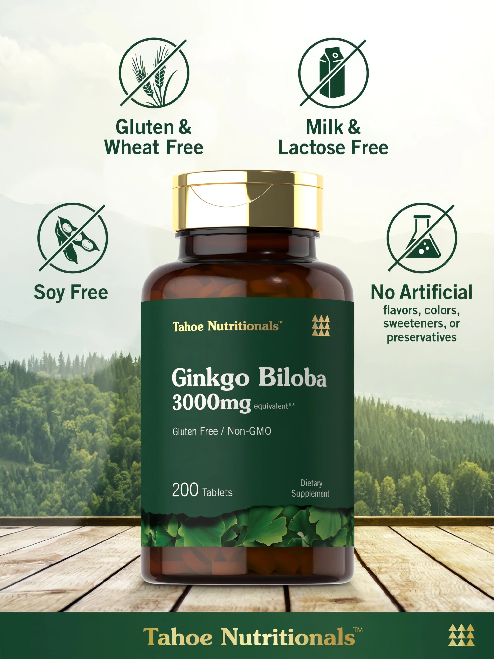 Ginkgo Biloba | 200 Tablets - Image 5