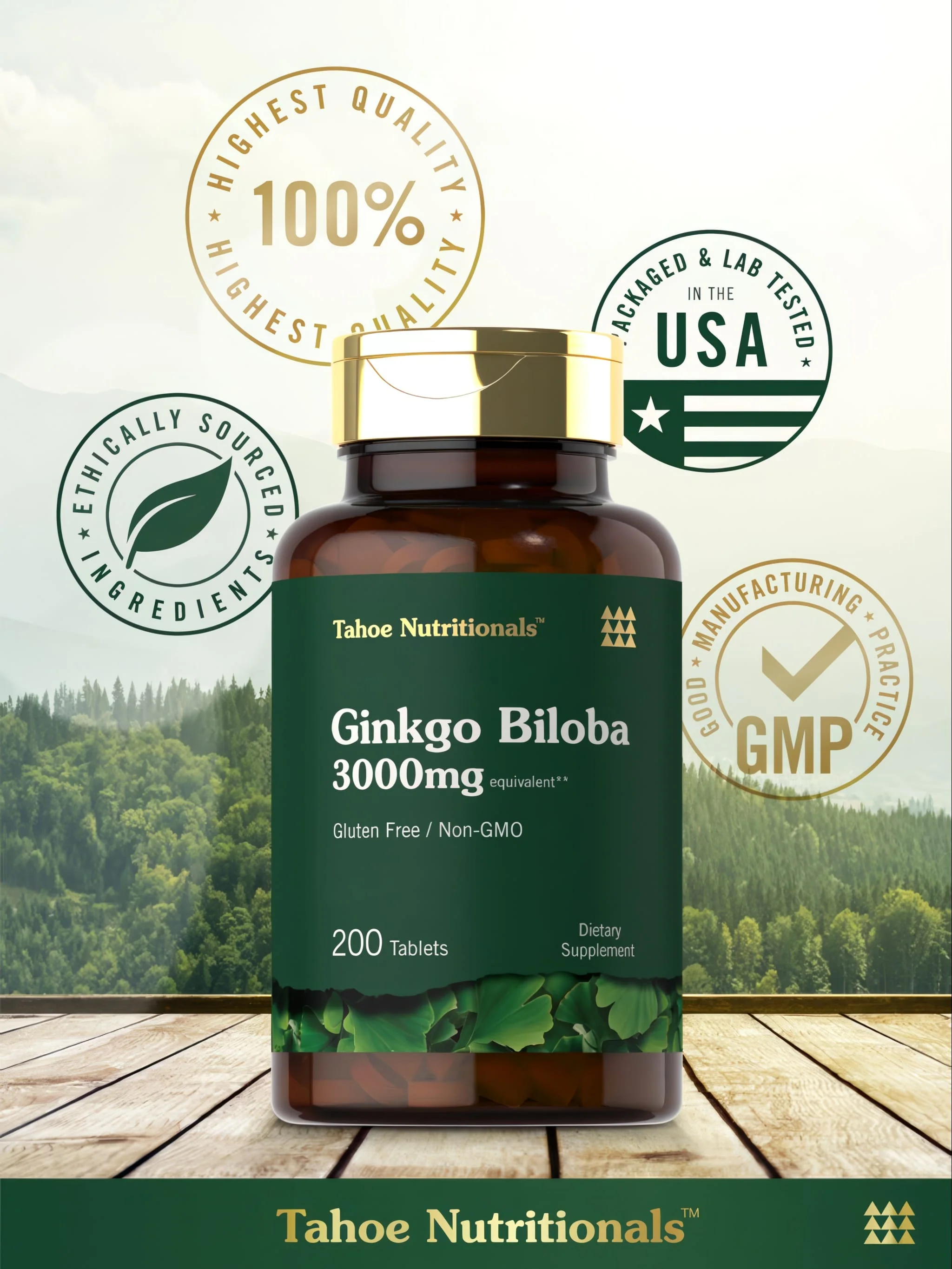 Ginkgo Biloba | 200 Tablets - Image 6