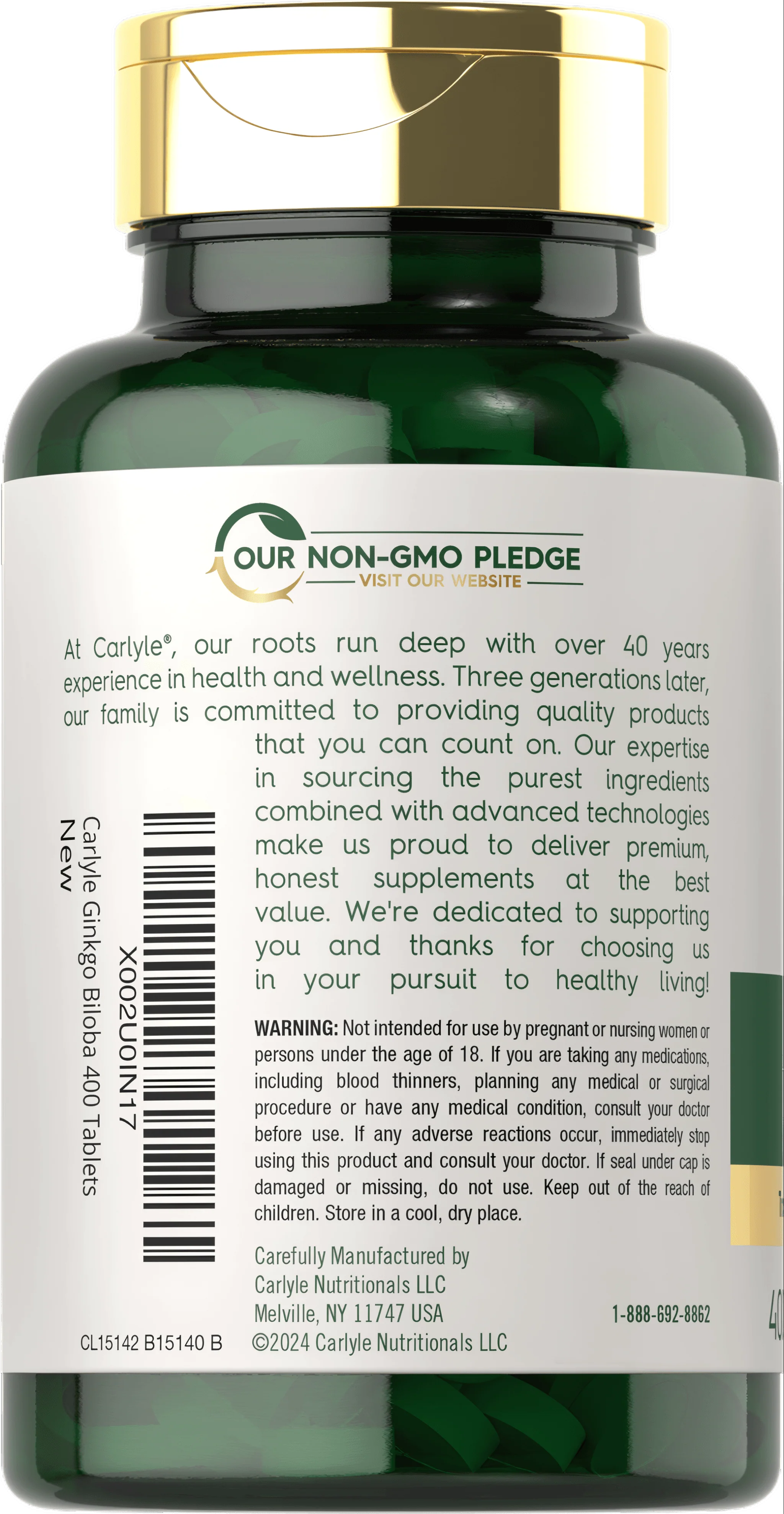 Ginkgo Biloba | 400 Tablets - Image 3