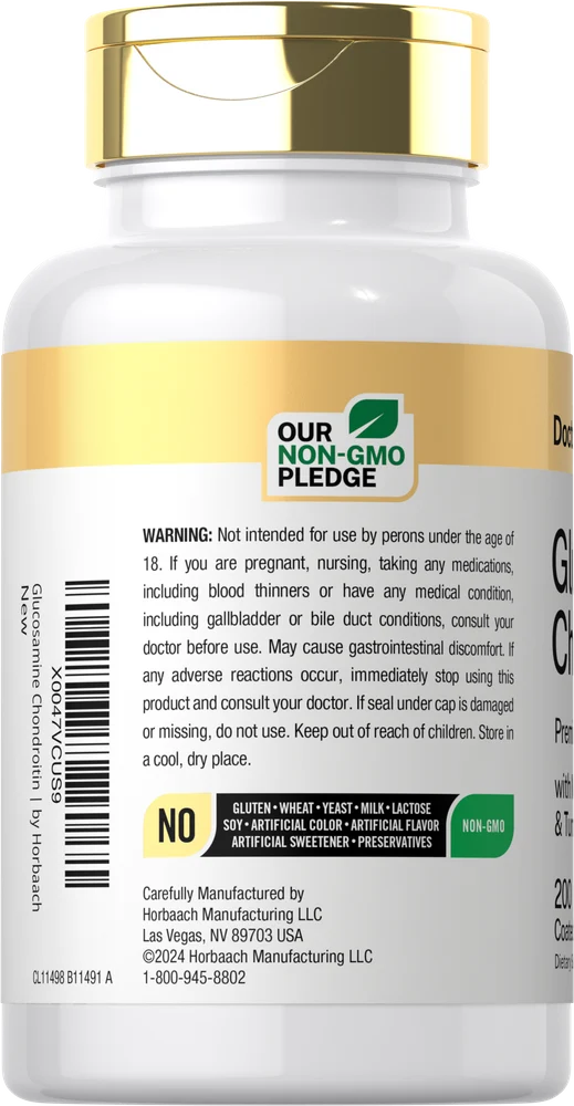 Glucosamine Chondroitin | 200 Caplets - Image 3