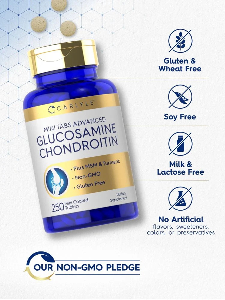 Glucosamine Chondroitin MSM Turmeric | 250 Mini Tablets - Image 4