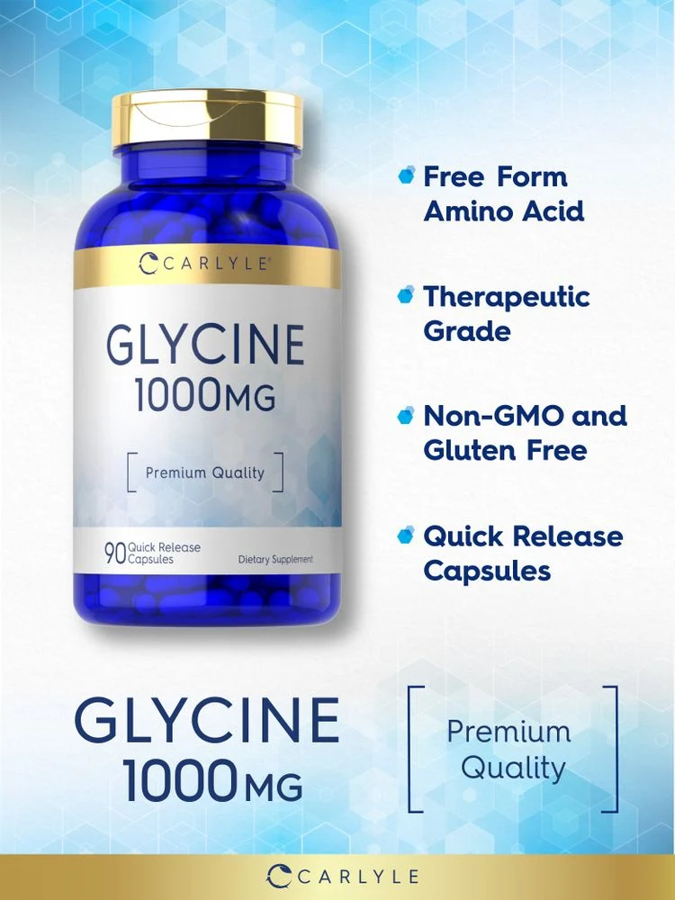Glycine 1000mg | 90 Capsules - Image 4