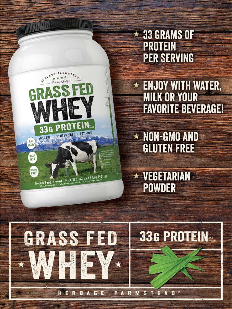 Grass Fed Whey Protein | 2lb Powder - Image 3