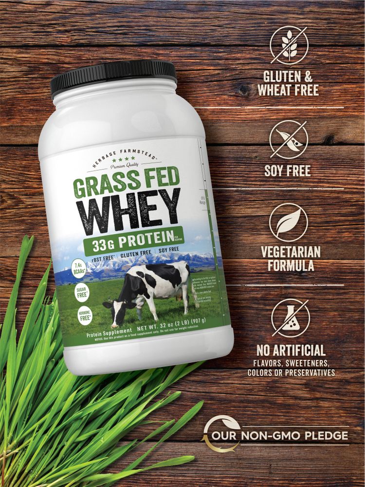 Grass Fed Whey Protein | 2lb Powder - Image 4