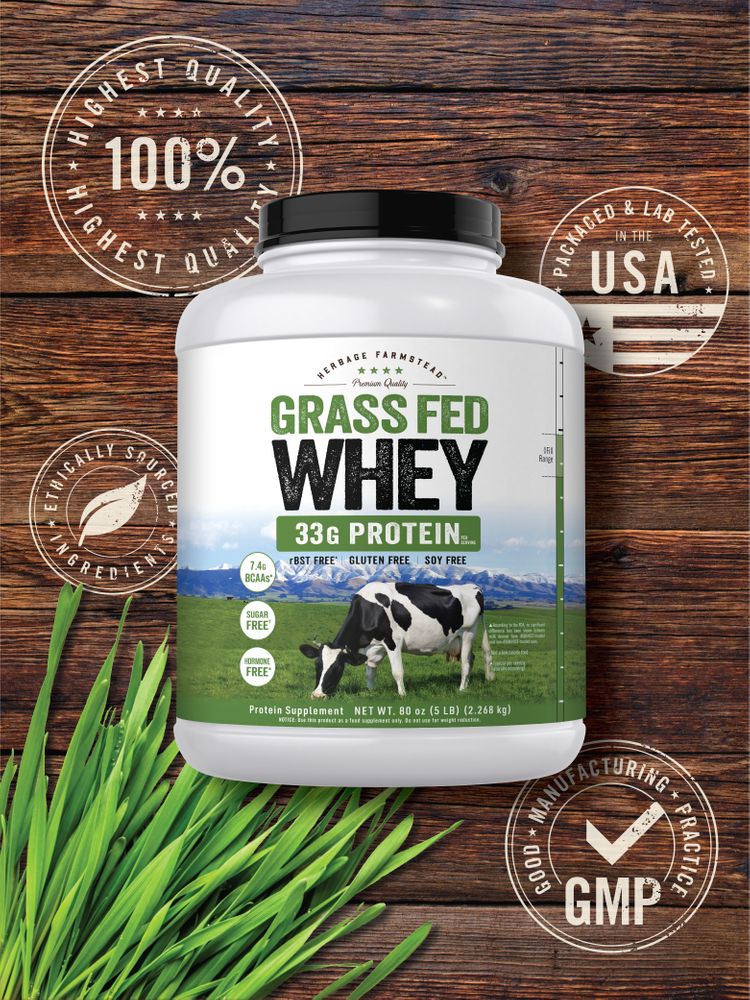 Grass Fed Whey Protein | 5lb Powder - Image 6