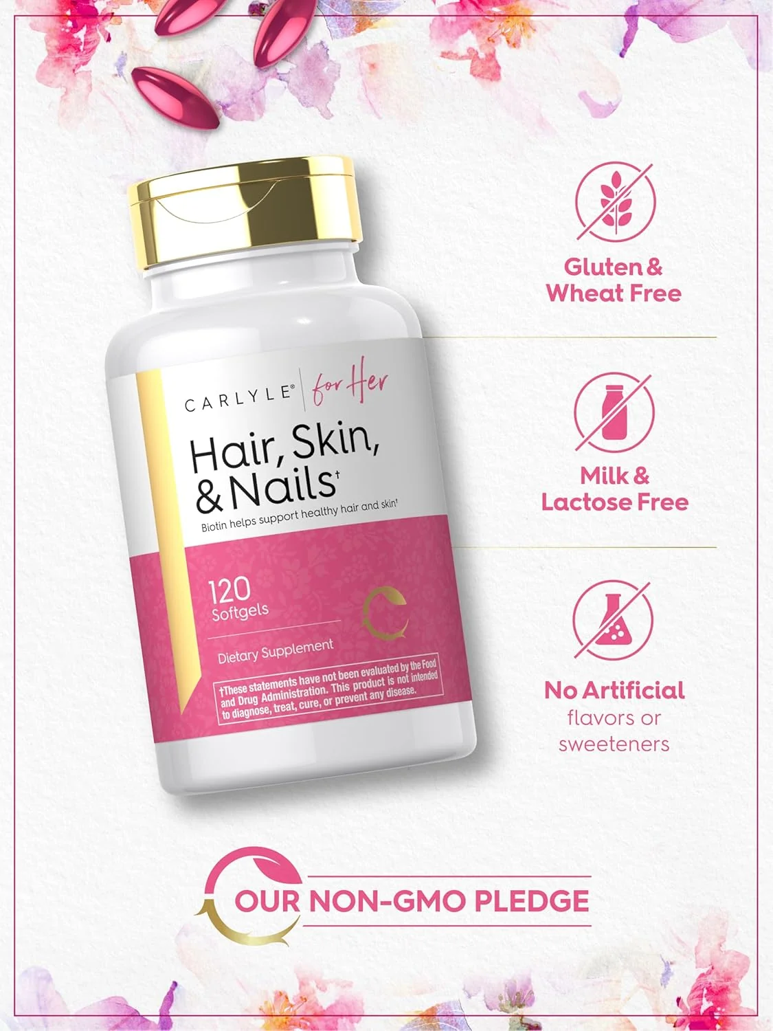 Hair, Skin & Nails Vitamin | 120 Softgels - Image 5